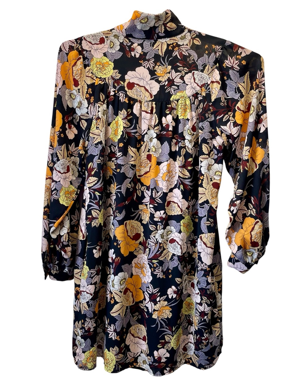 Who What Wear Women’s Floral Mini Dress Victorian Inspired Detail Botanical Sz S